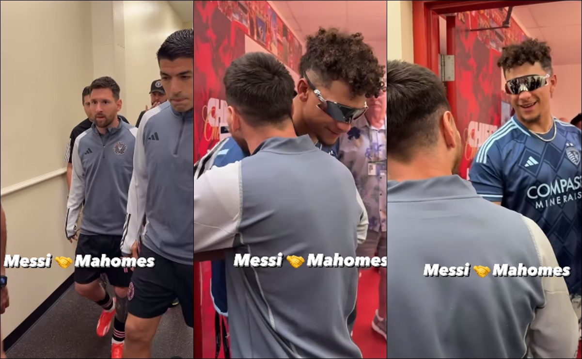 ¡Un saludo entre estrellas! Lionel Messi y Patrick Mahomes tuvieron un emotivo encuentro en la MLS