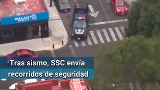 SSC despliega unidades de recate para recorridos de seguridad en la CDMX