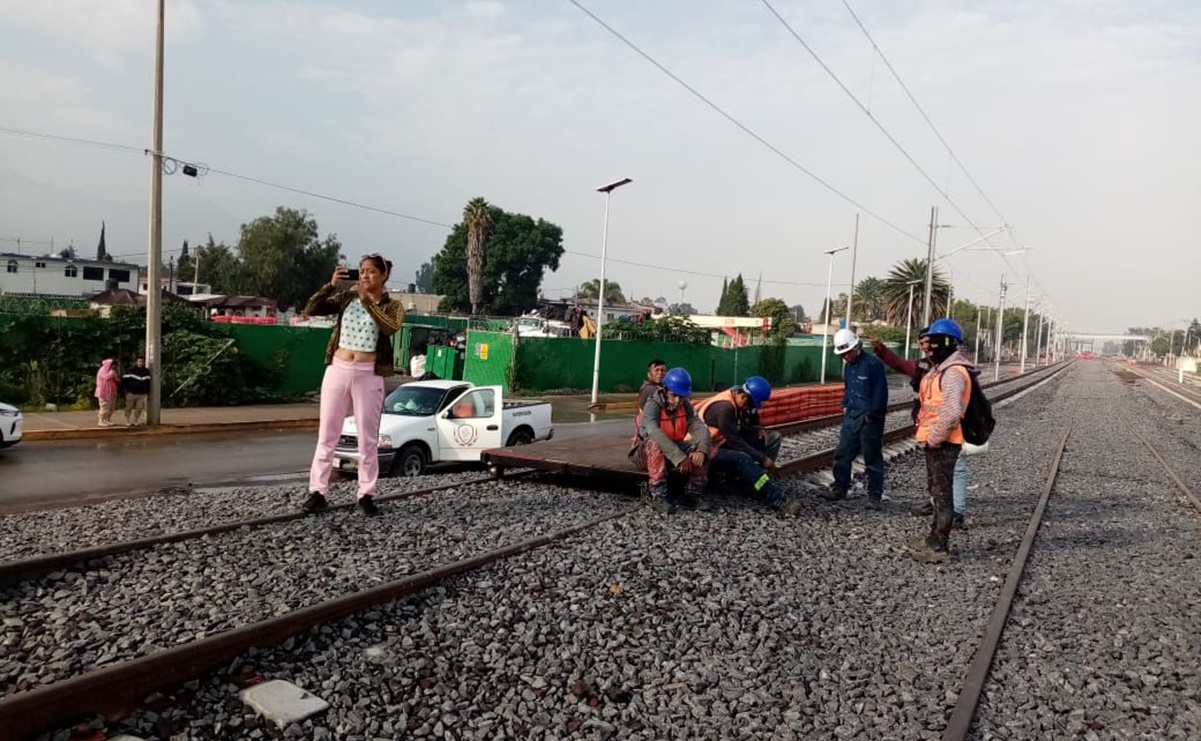 “La resistencia sigue”: pobladores de Teyahualco vuelven a paran labores de ampliación del Tren Suburbano