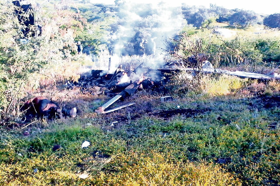 Derriban helicóptero de la PGJE en Michoacán; mueren 4