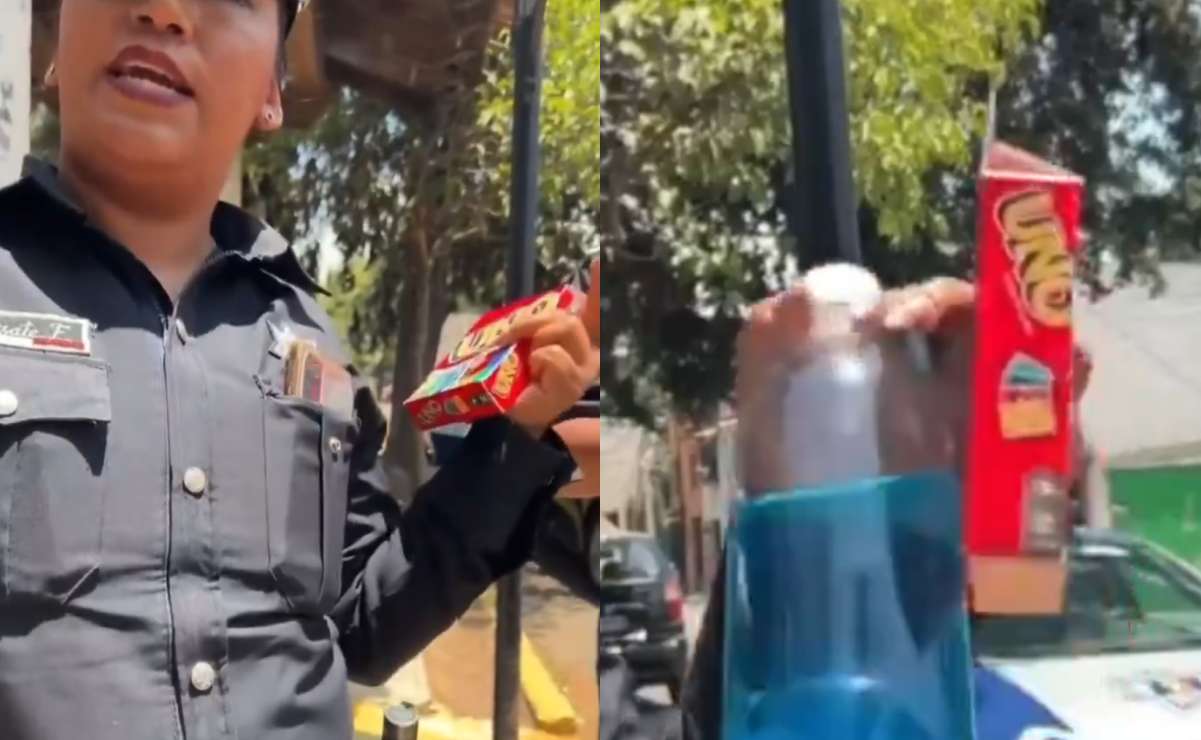 VIDEO: Por jugar "UNO" en la calle, policías de Toluca intentan detener a un grupo de adolescentes 