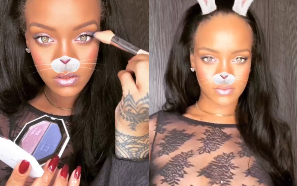 Maquillarnos con filtros, la tendencia millennial que impuso Rihanna