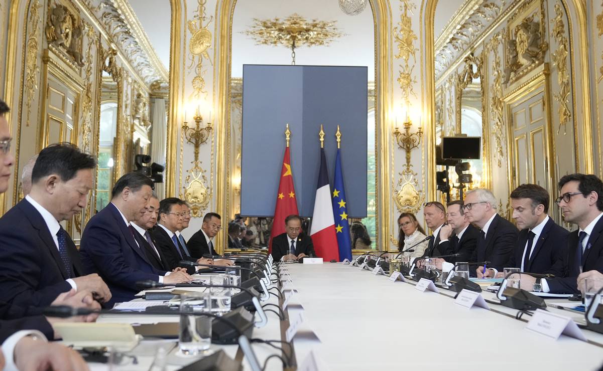 El presidente Francia, Emmanuel Macron apuesta por una relación equilibrada entre China y la UE 