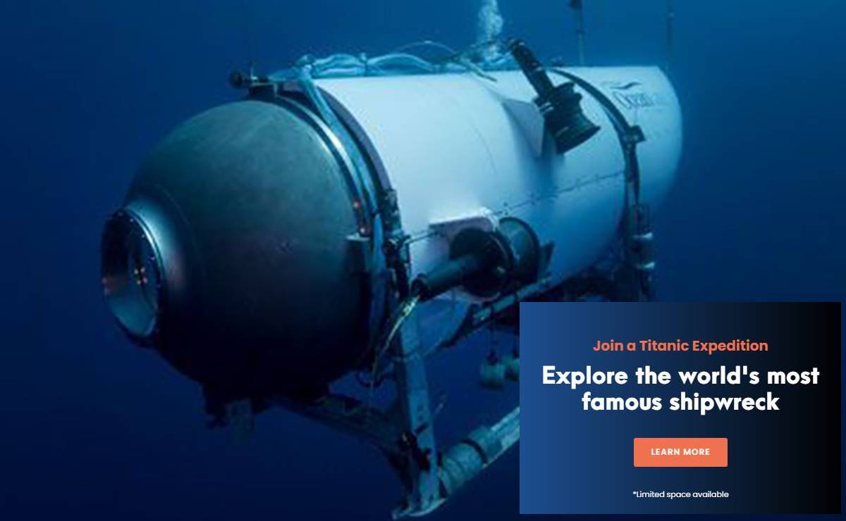 OceanGate sigue promocionando los tours en submarino hacia el Titanic tras tragedia