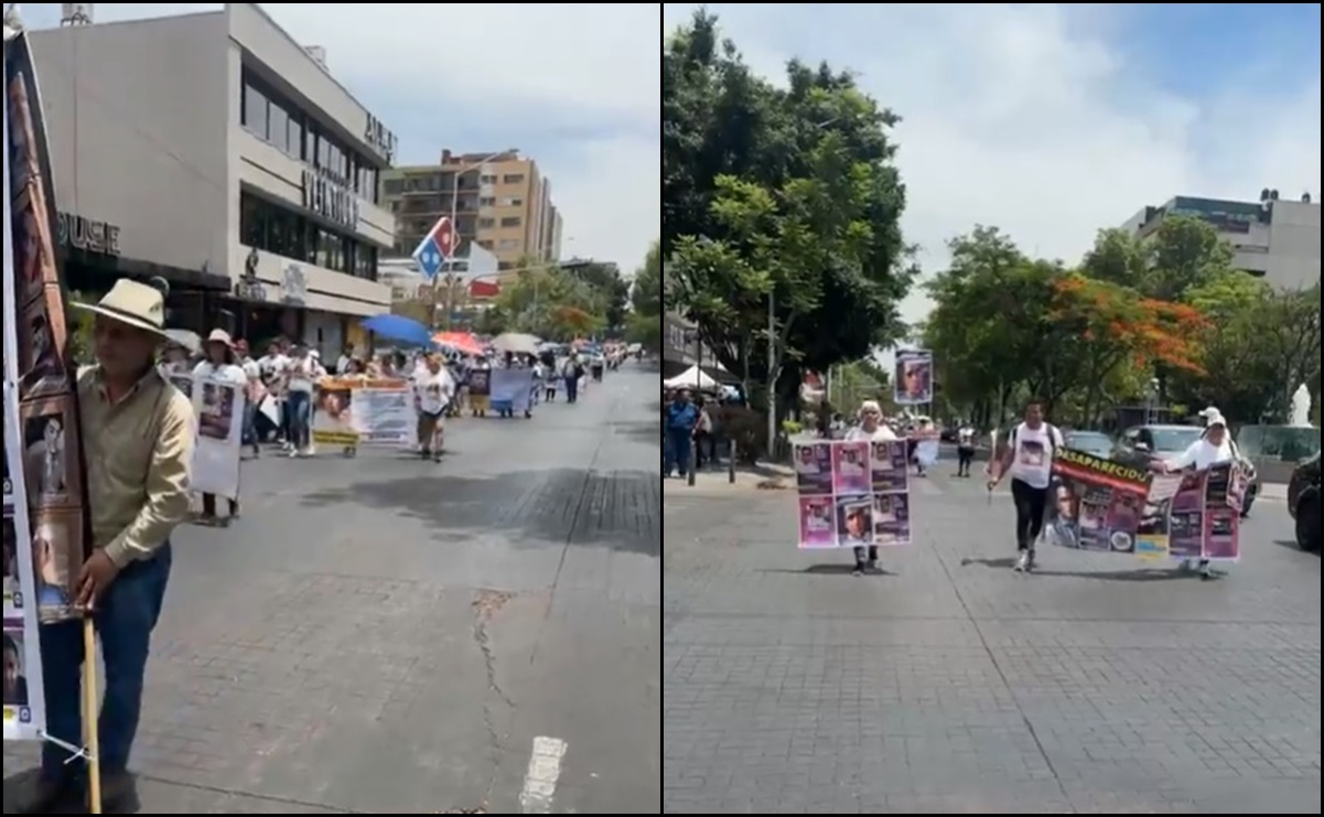 Familiares de desaparecidos marchan en Jalisco; solicitan mayor atención y acompañamiento