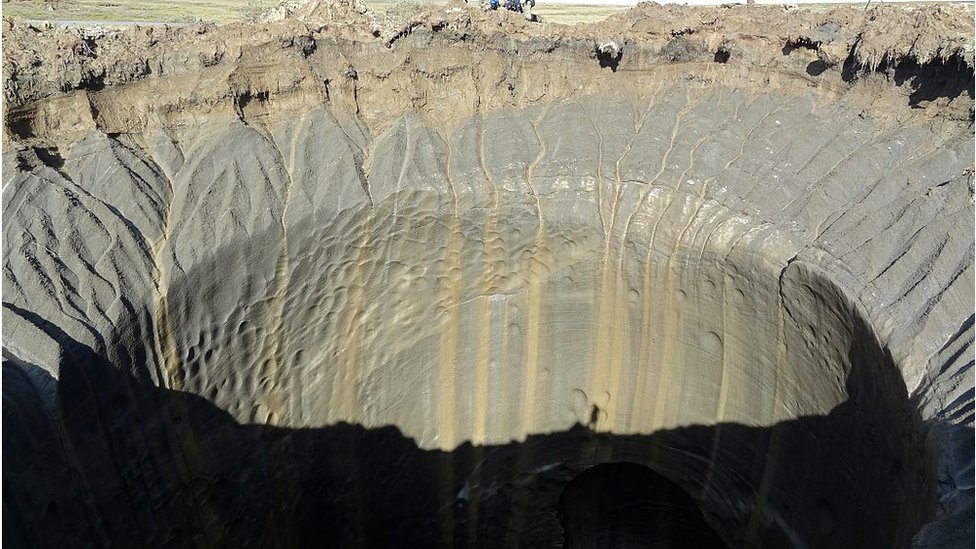 Los gigantescos cráteres de Siberia que son una puerta al pasado