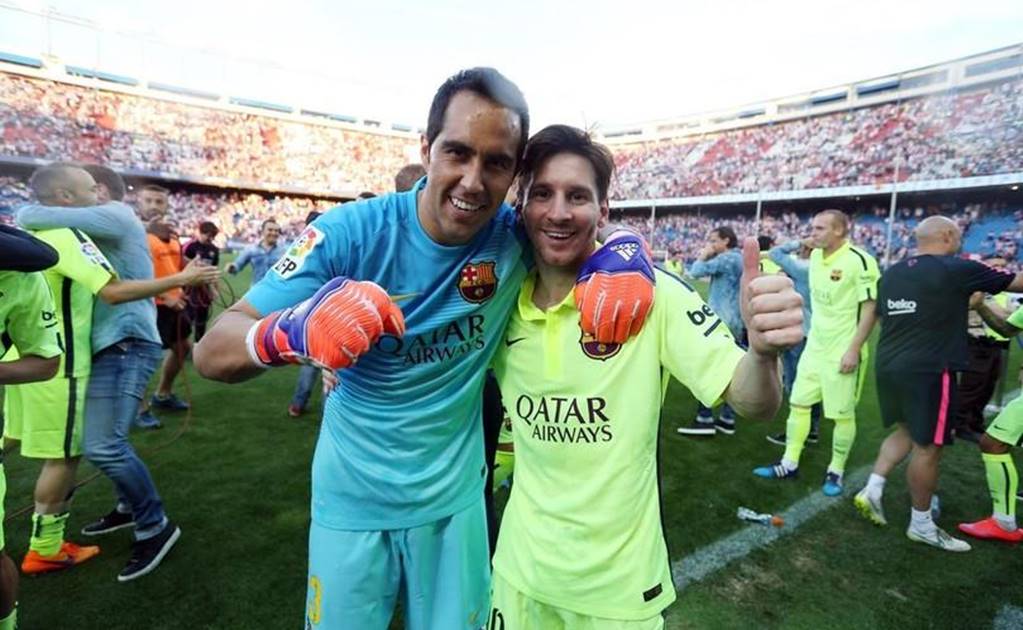 Barcelona cobija a Messi y felicita a Claudio Bravo 