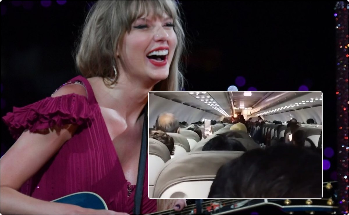 Viaja en vuelo lleno de “swifties” y la sorprenden con música de Taylor Swift: "increíble ser recibidos así"