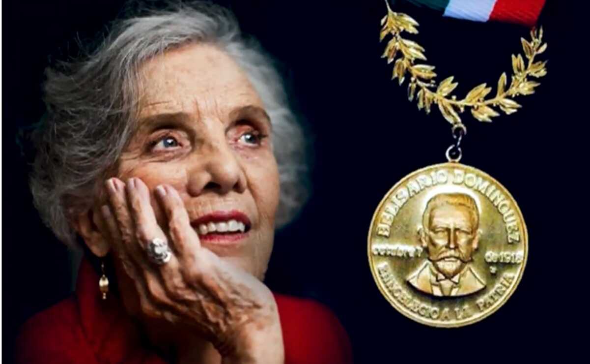 Senado realiza sesión solemne en Xicoténcatl para entregar la Medalla Belisario Domínguez a Elena Poniatowska