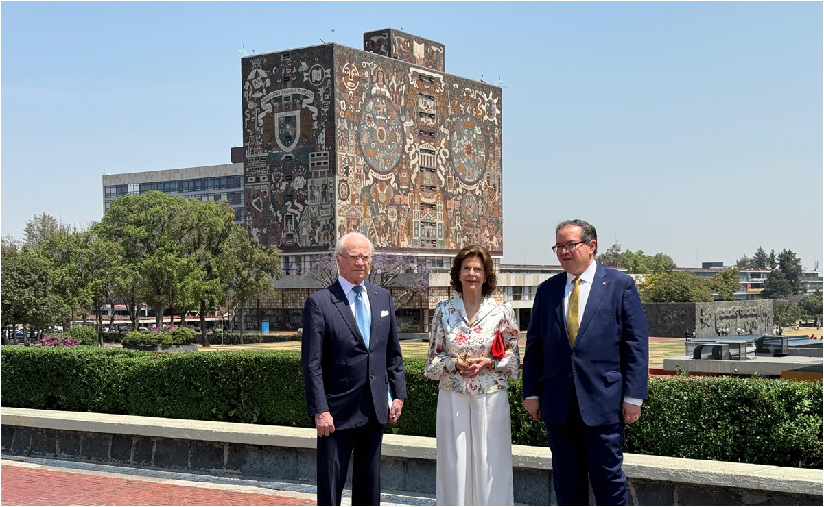 Reyes de Suecia, Carlos XVI Gustavo y Silvia visitan la UNAM