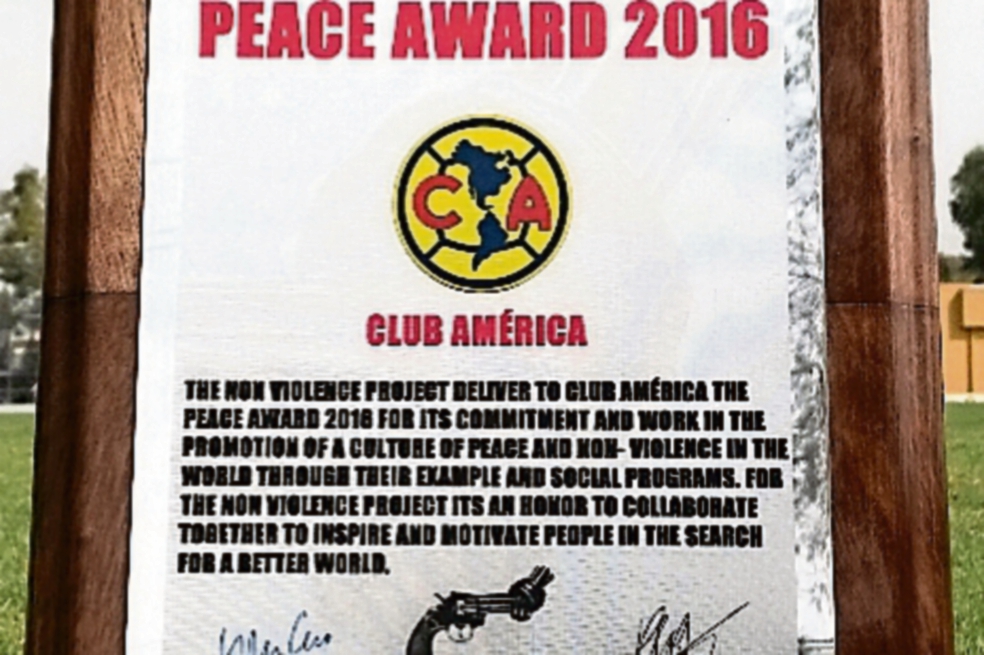 Premio de la paz para el América
