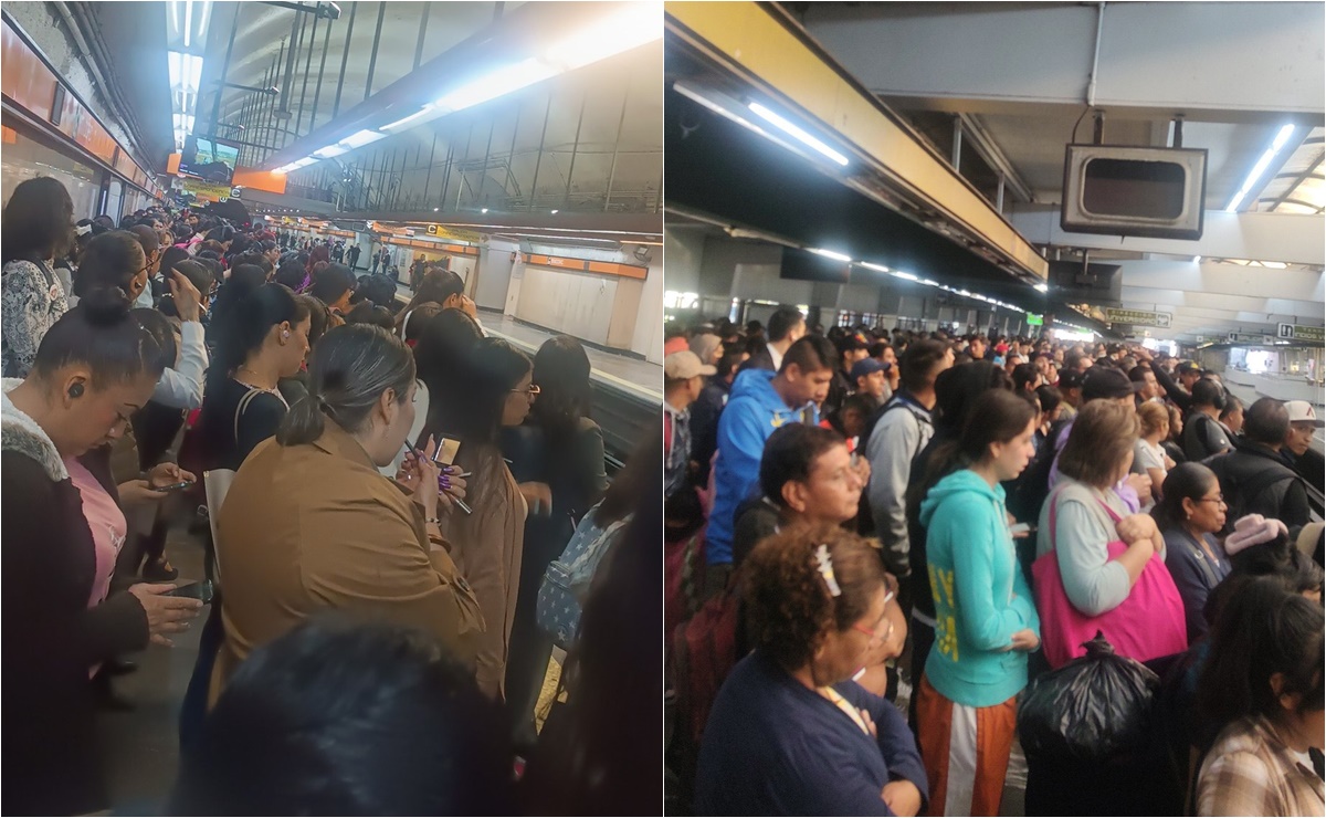 Metro CDMX: Aglomeraciones y retrasos; usuarios reportan caos en varias Líneas  