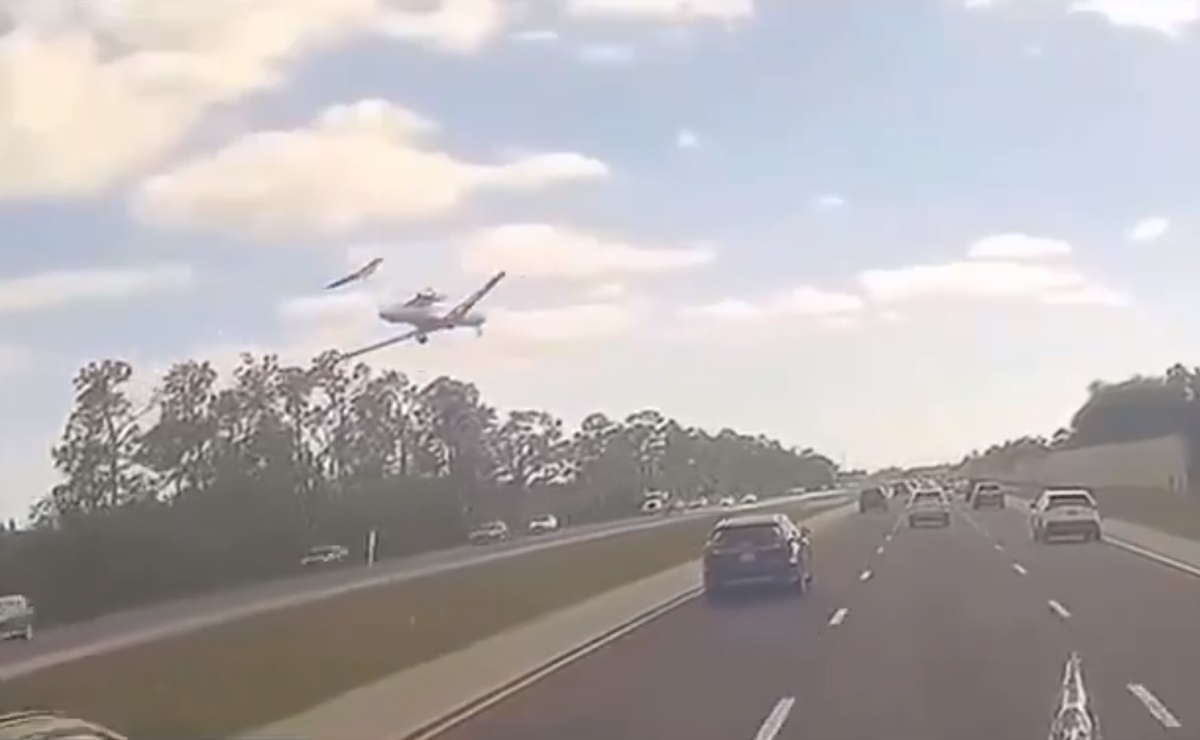 VIDEO: Así se vio el aterrizaje de emergencia de un jet en carretera de Florida que dejó 2 muertos