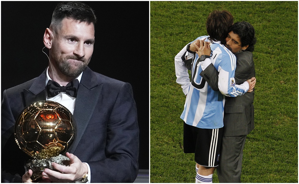 En el cumpleaños de Maradona, Messi ganó su octavo Balón de Oro y recordó al 'Diego'