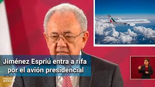 Jiménez Espriú se anota con dos billetes para rifa del avión presidencial