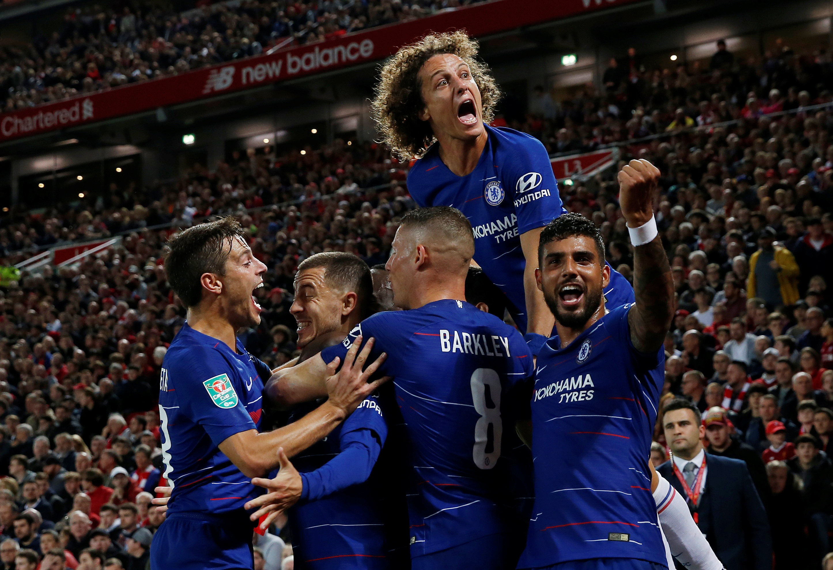 Chelsea termina con el invicto del Liverpool