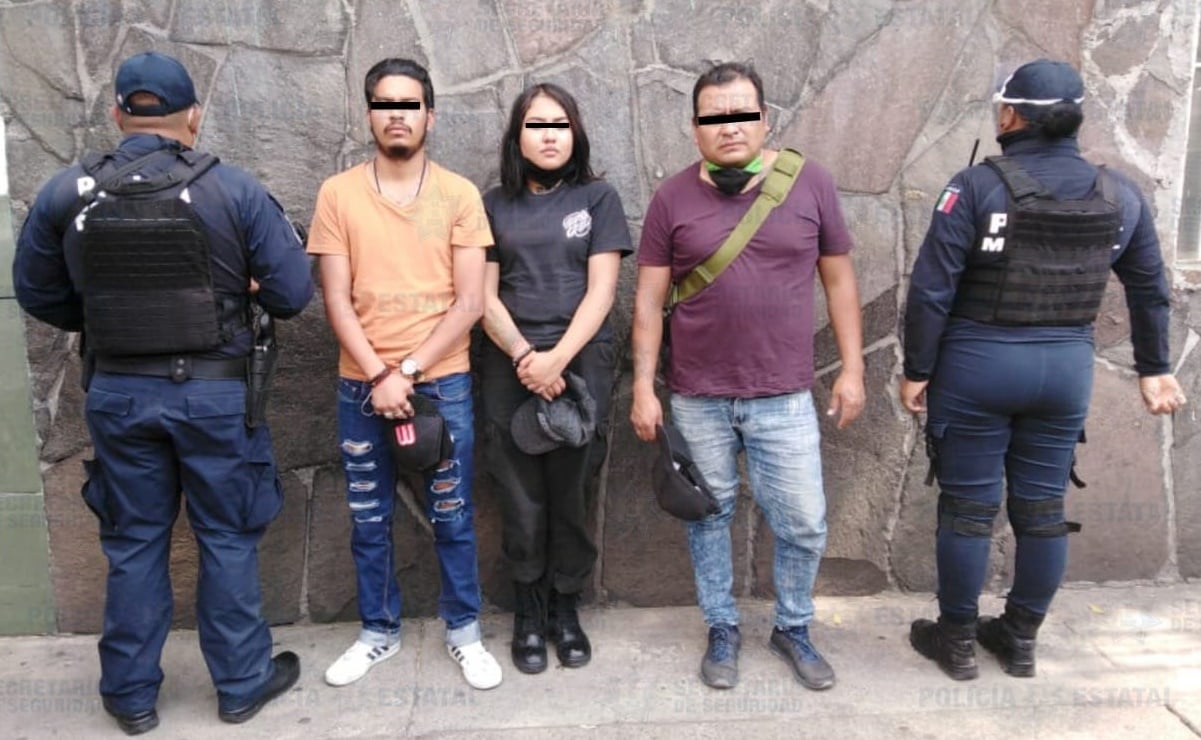 Caen tres presuntos extorsionadores de comerciantes en Zinacantepec