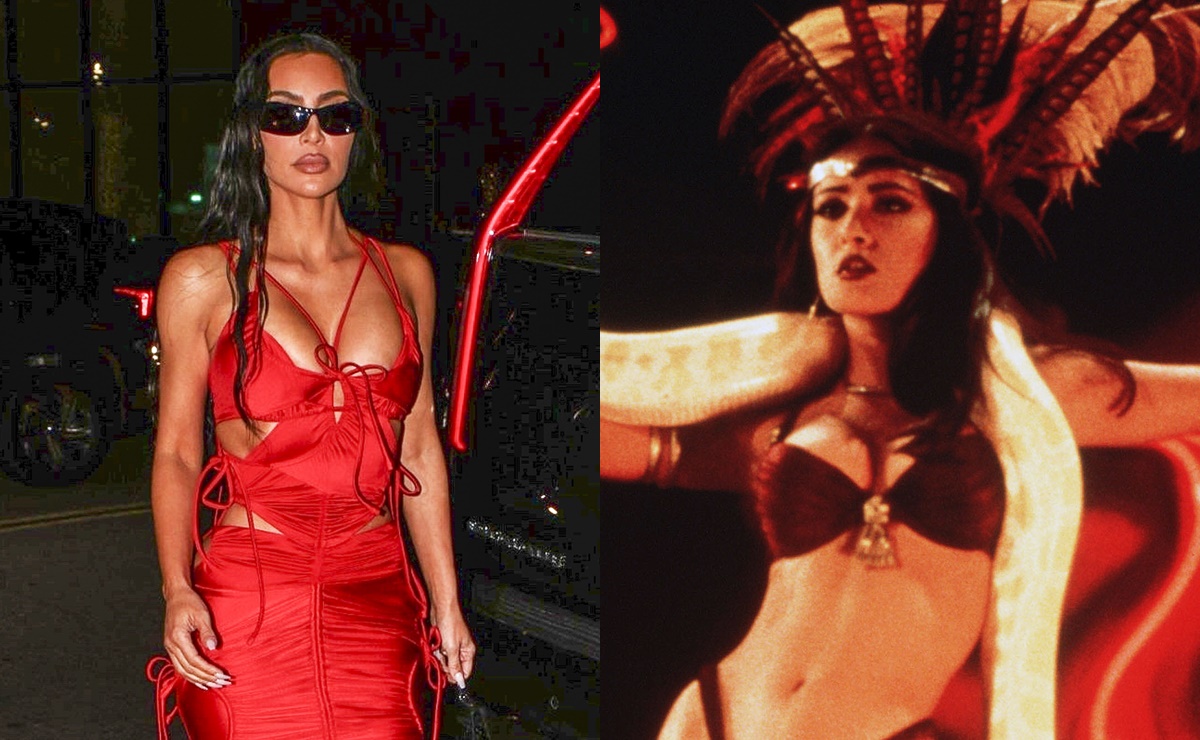 Kim Kardashian se disfraza de Salma Hayek en 'From Dusk till Dawn' y enciende las redes