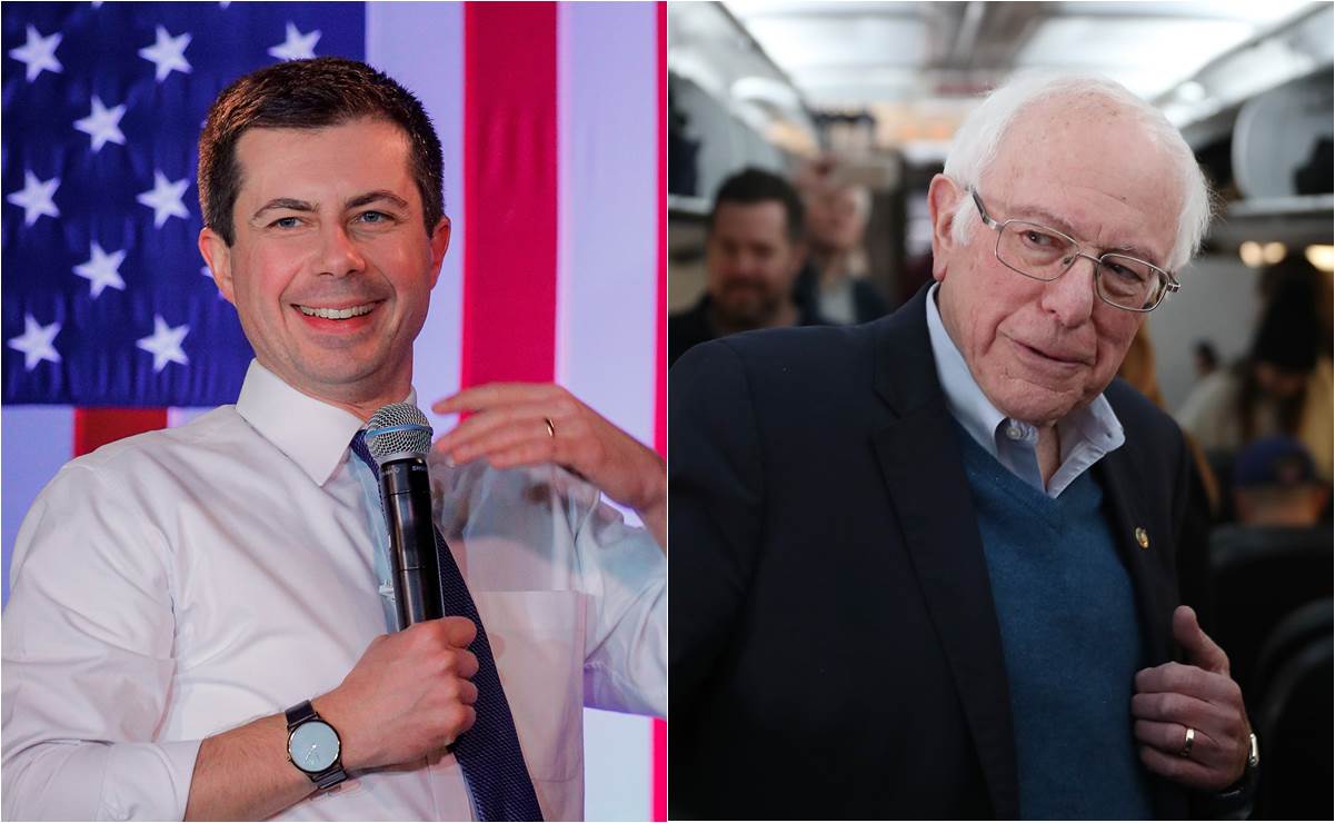 Buttigieg y Sanders en cabeza, según resultados parciales de los caucus de Iowa