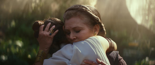 Carrie Fisher revive en Star wars  