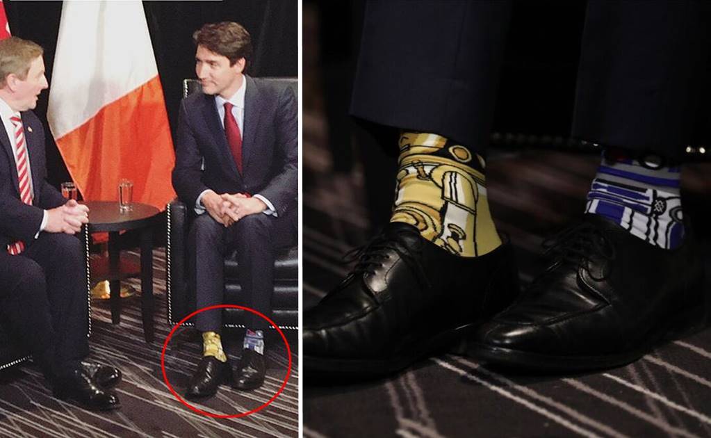 Justin Trudeau presume calcetines para celebrar el Star Wars Day