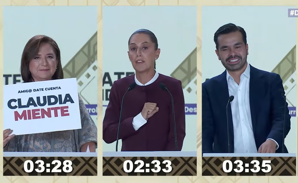 ¿Entre más agresivos los candidatos, más ganan un debate? Los duros ataques entre Claudia Sheinbaum, Xóchitl Gálvez y Álvarez Máynez