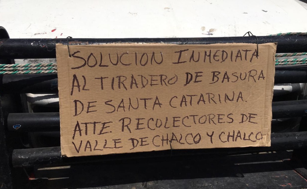 Tras protesta para recibir espacios, recolectores llevarán desechos a relleno de Ixtapaluca