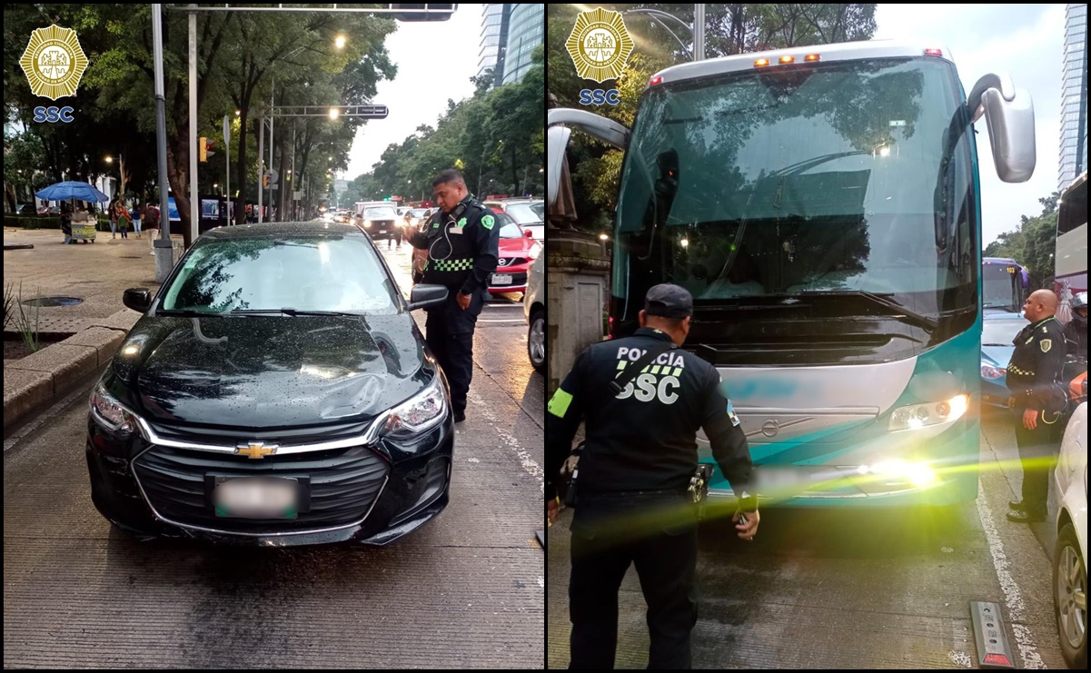 Aplican 29 infracciones por invasión del carril del Metrobús en la alcaldía Cuauhtémoc
