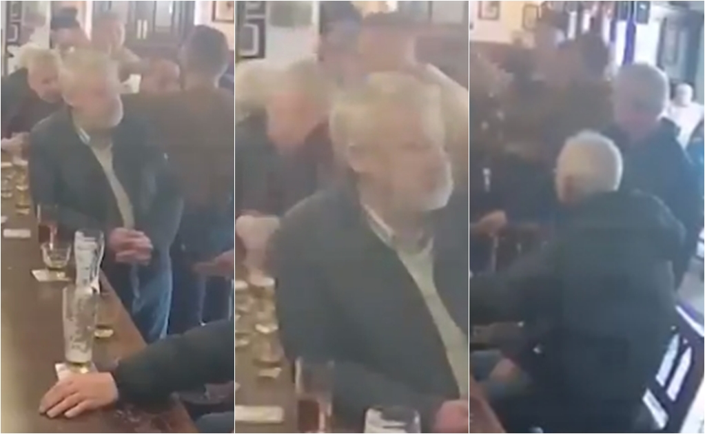 Connor McGregor le da un puñetazo a un anciano en un bar