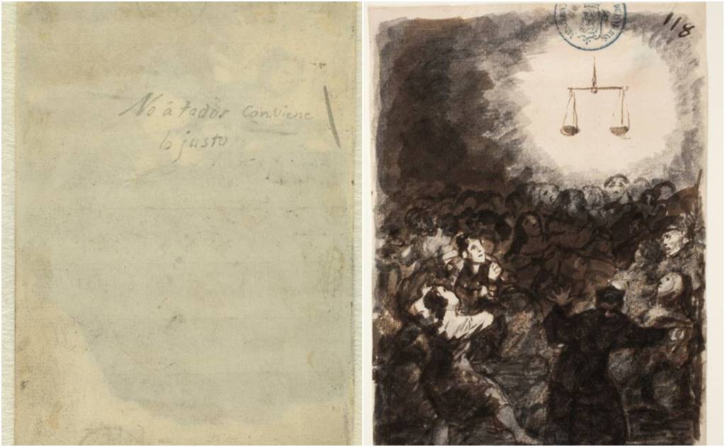 Goya ocultó mensaje en uno de sus dibujos