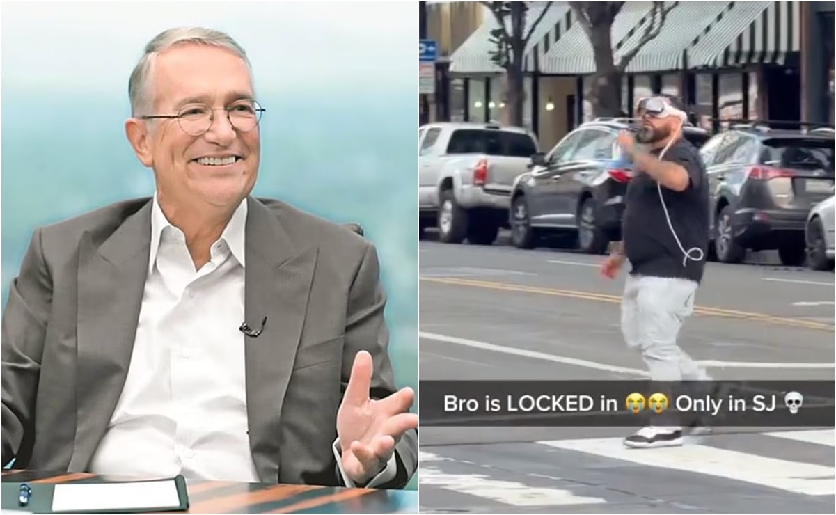 Salinas Pliego bromea con video de hombre usando los Apple Vision Pro en plena calle