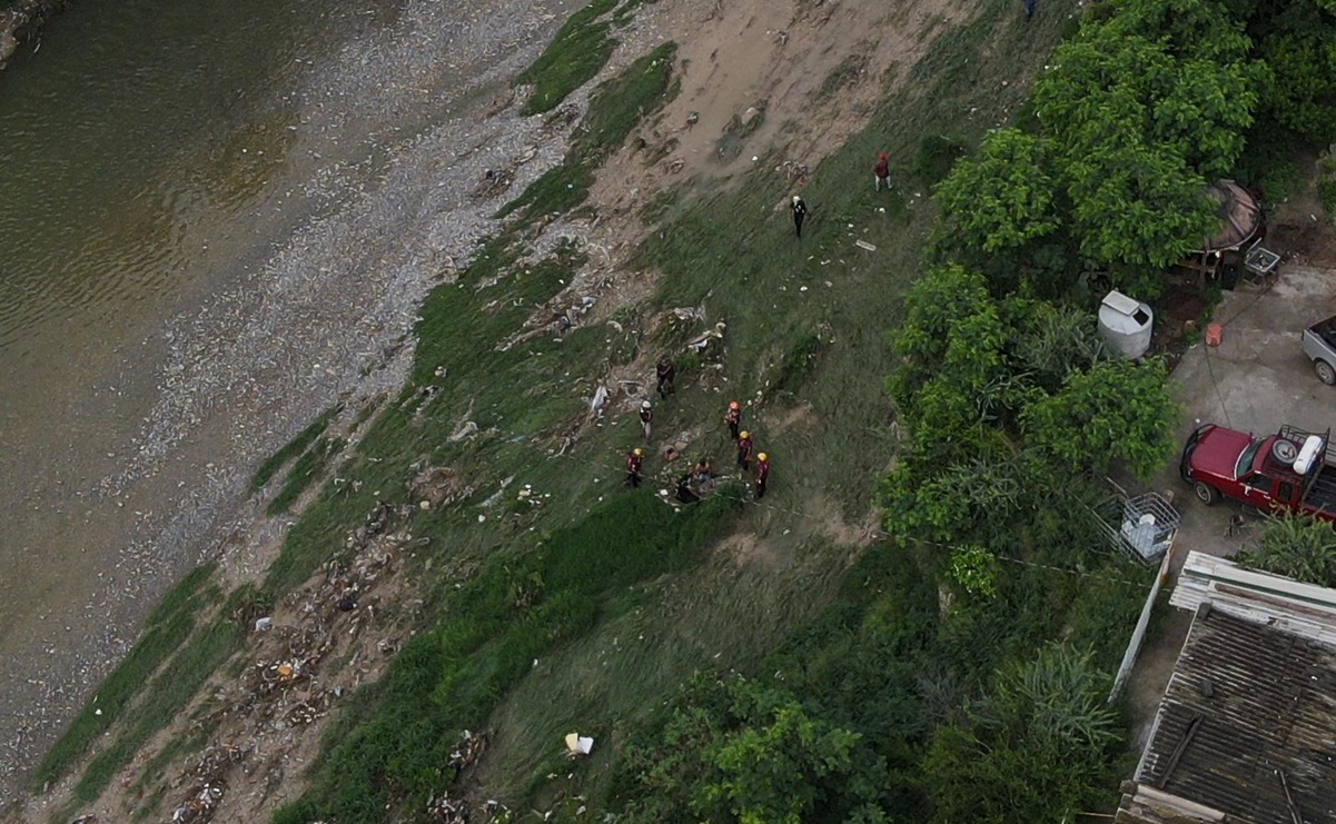 Rescatan cuerpo de una mujer arrastrada por la corriente en río de Escobedo, Nuevo León