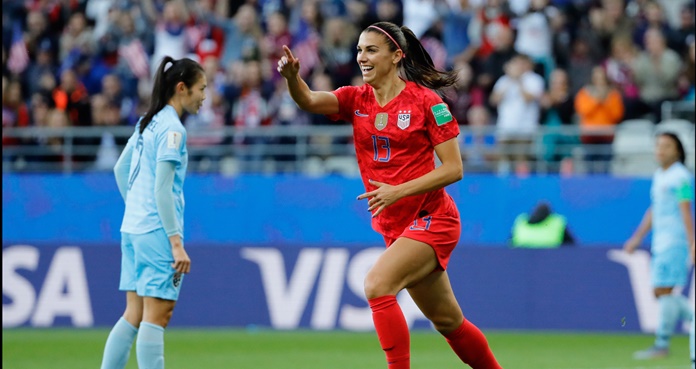 Mundial Femenino. Alex Morgan se lució en el 13-0 de EU vs Tailandia