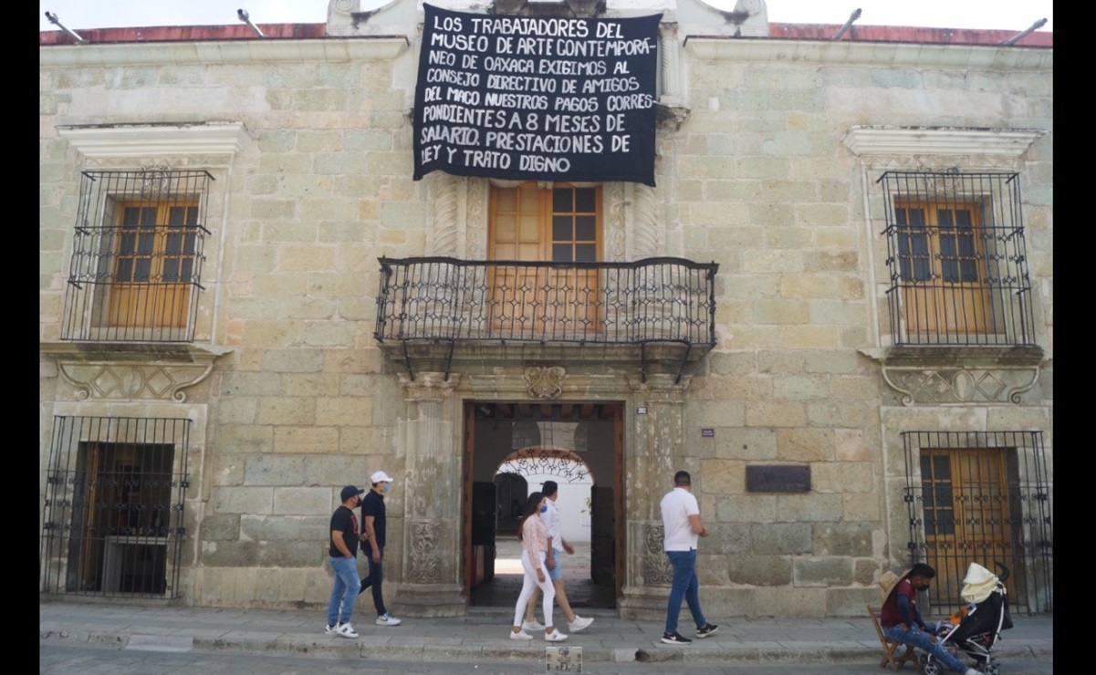 Trabajadores del Museo de Arte Contemporáneo de Oaxaca piden ayuda urgente a Murat para rescate del espacio