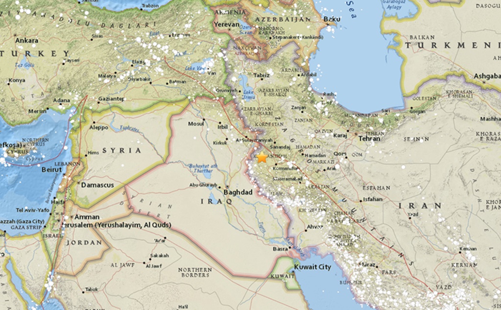 Registran sismo de 6 grados en Irán