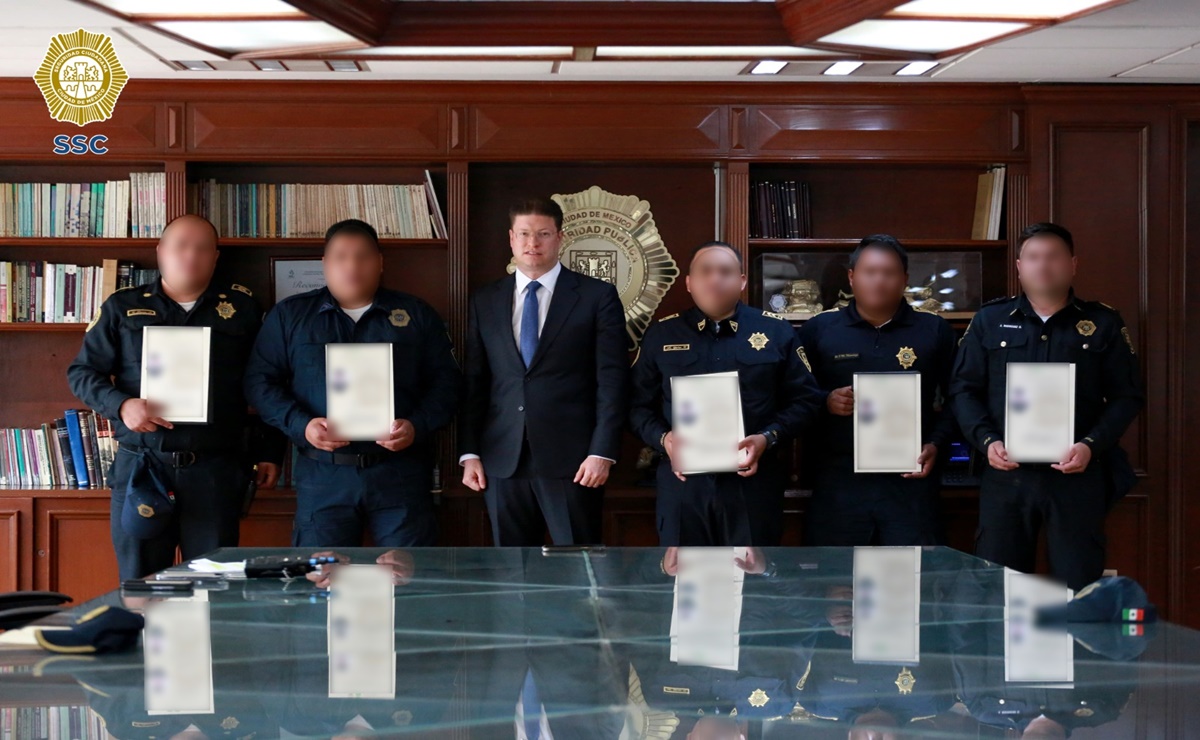 La SSC reconoce a policías que detuvieron al presunto feminicida serial Miguel "N"