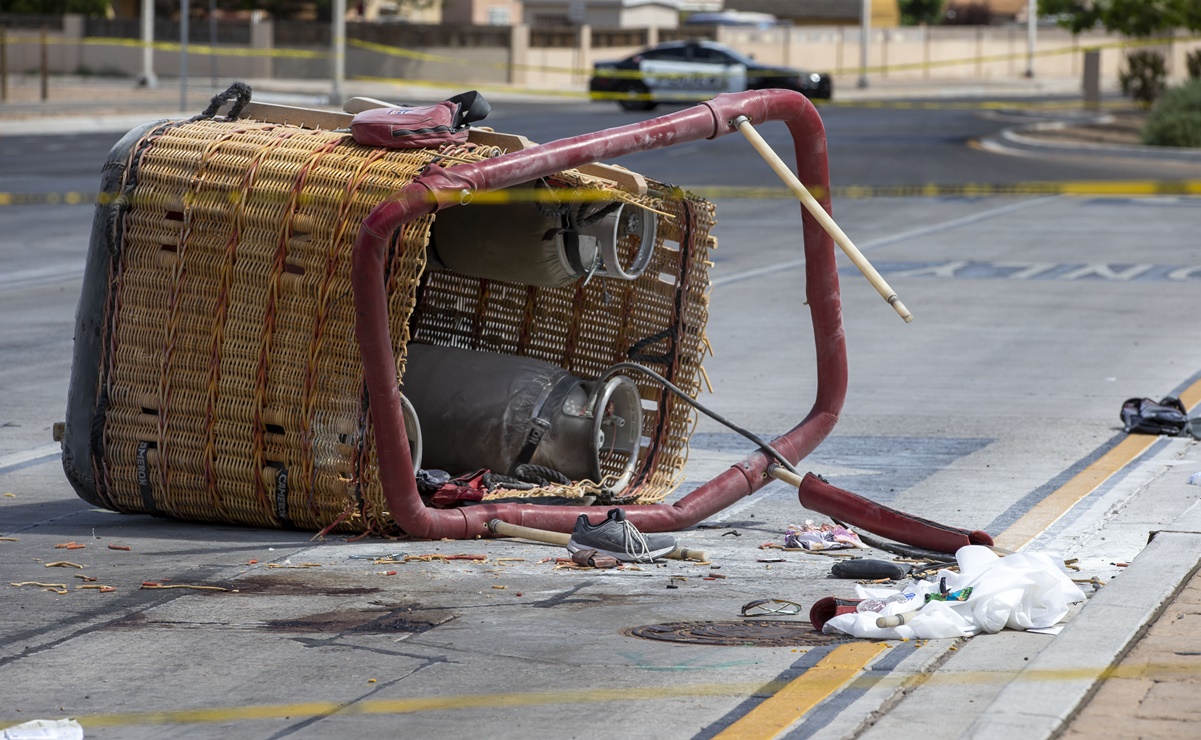 Globo aerostático choca contra línea de alta tensión en Nuevo México; hay 5 muertos