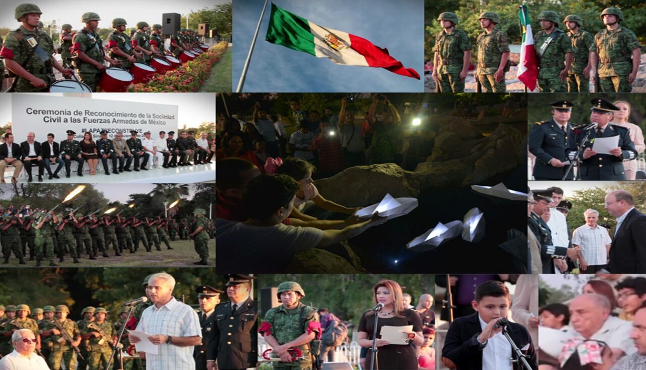 Realizan en Sinaloa ceremonia para militares caídos