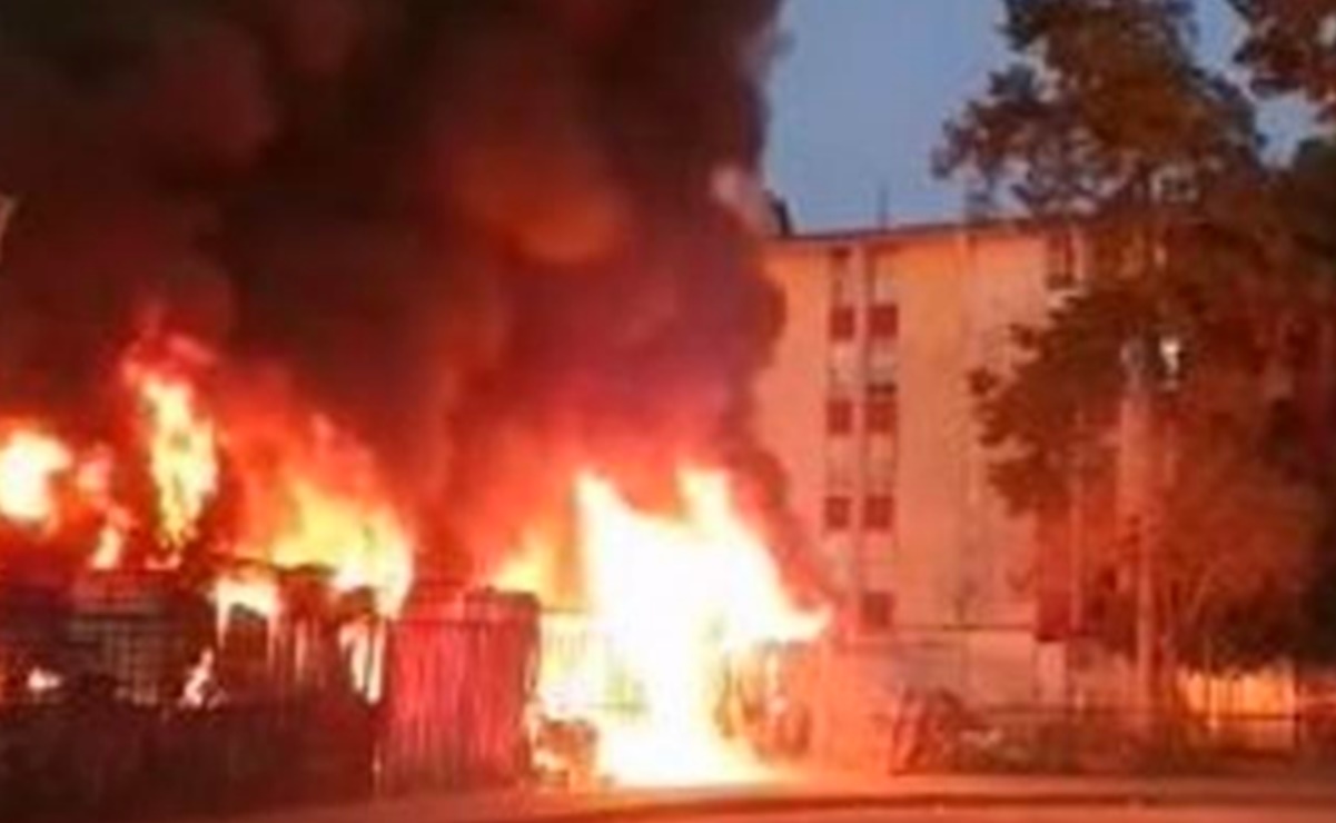 En video, el impresionante incendio de este domingo en Iztacalco