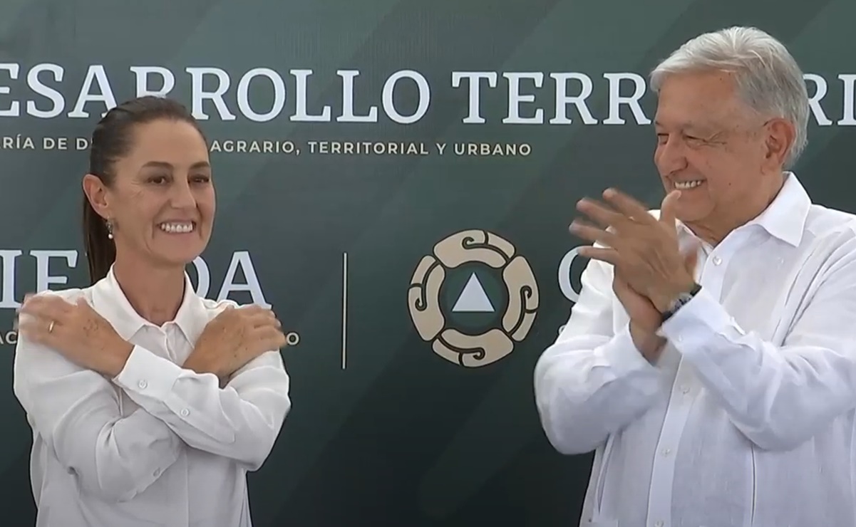 AMLO y Claudia Sheinbaum tienen su primera gira juntos en Coahuila