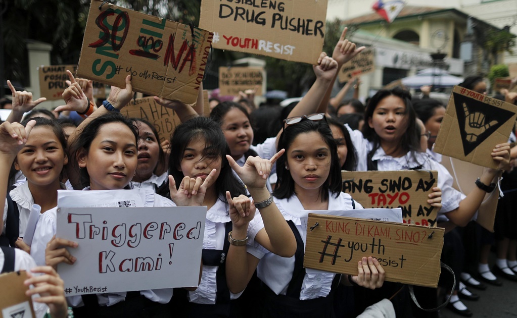 Ejército de niñas en Filipinas le declara la guerra al presidente Duterte
