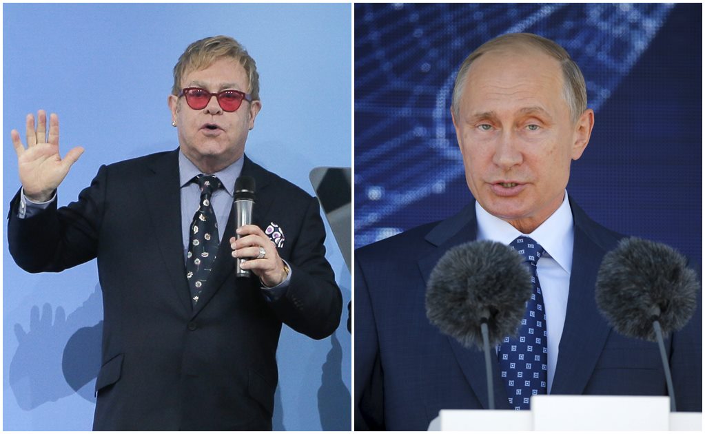 Engañan a Elton John, le hacen creer que habló con Putin