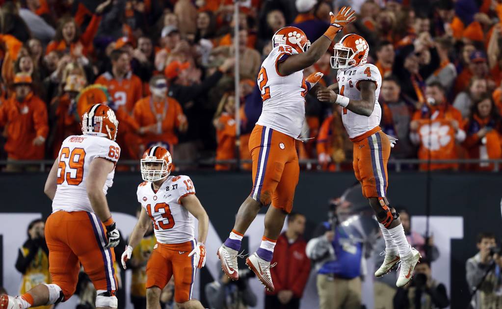 Clemson, campeón del futbol americano colegial