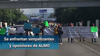 Entre acusaciones de “fifí” y “chairos”, simpatizantes y opositores de AMLO se enfrentan verbalmen