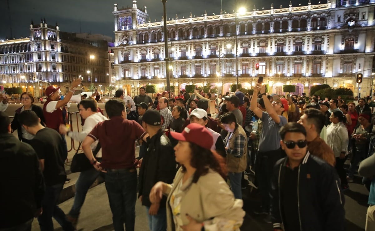 Listo el Zócalo para concentración de AMLO