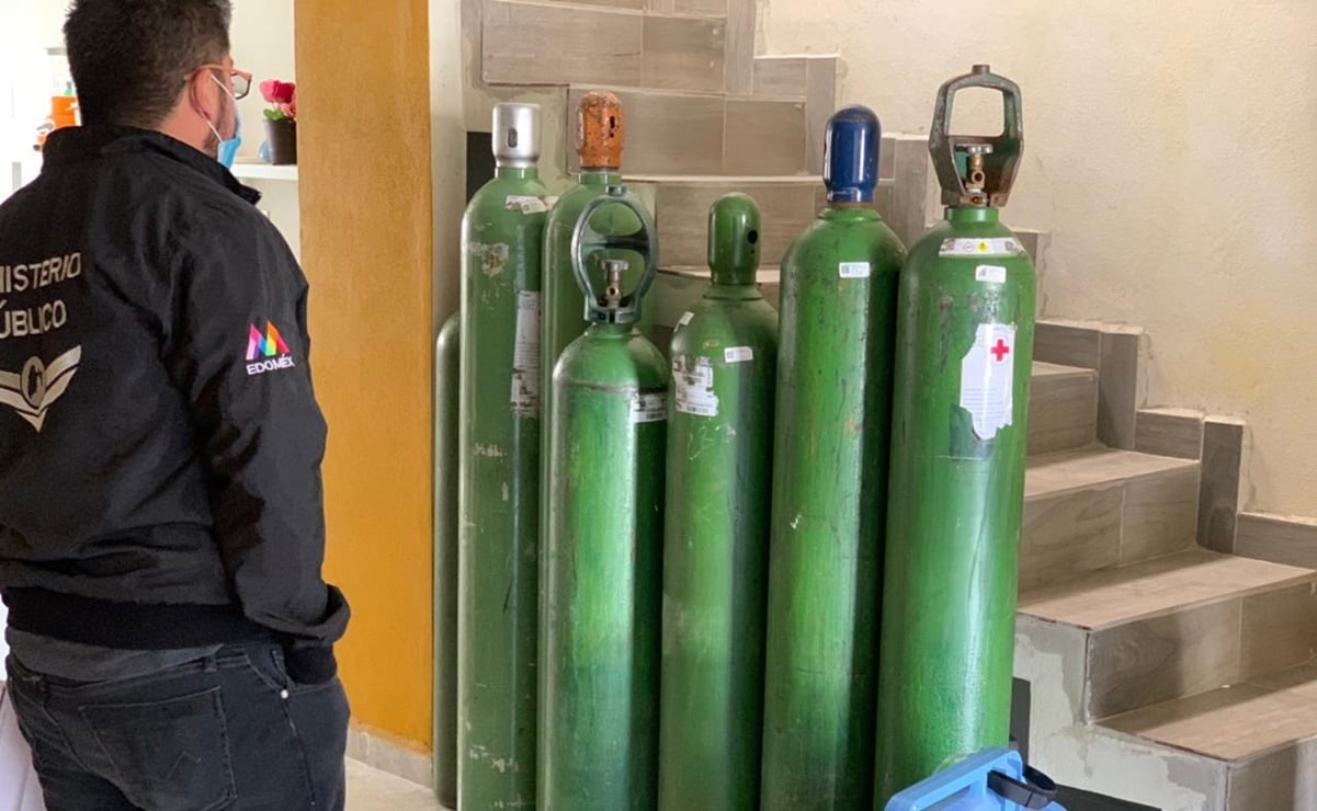 Catean vivienda y decomisan cilindros y concentradores de oxígeno robados en Tecámac