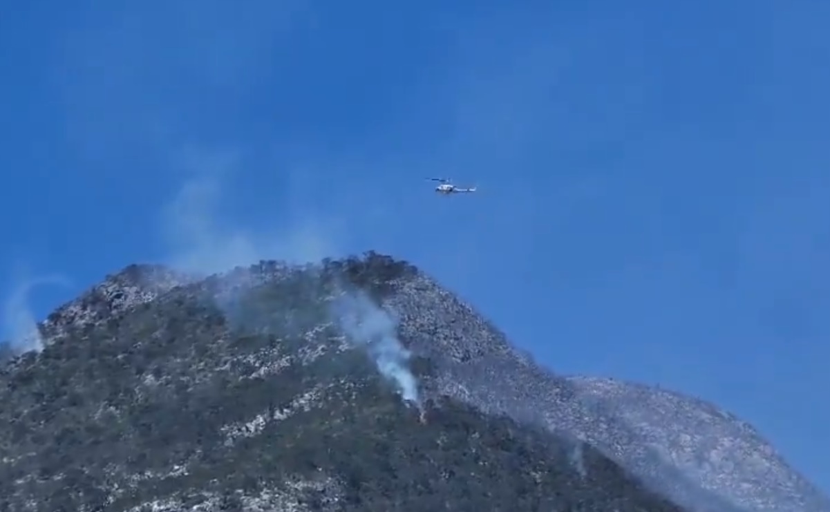 Afectación por incendio forestal asciende a 80 hectáreas en Zaragoza, Nuevo León