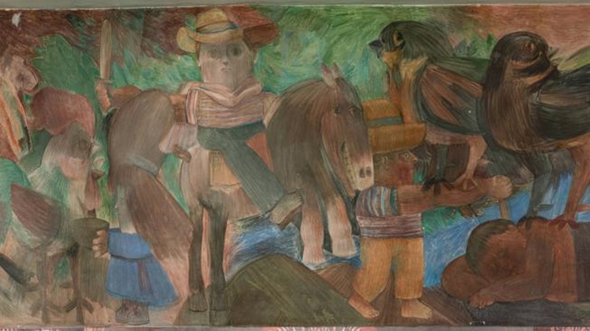Así fue el traslado del único mural de Fernando Botero