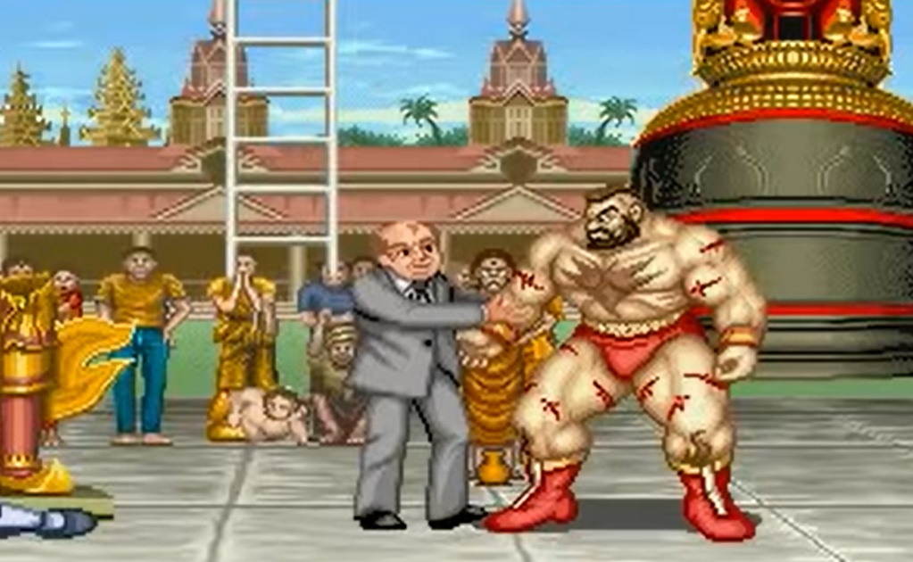 "Round 1, Fight!": Gorbachov salió en videojuego Street Fighter II