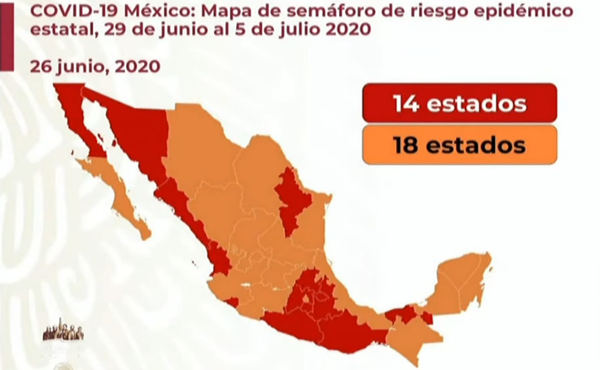 Estado a estado, así marcha el semáforo sanitario en México